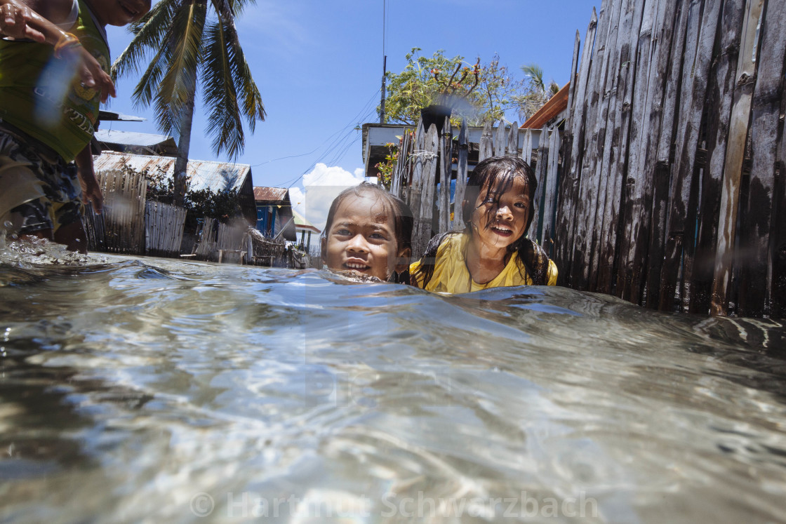 "Batasan Island in the Danajon Bank faces sea-level rise" stock image