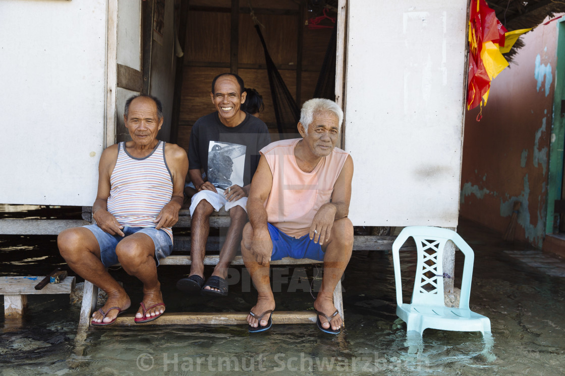 "Batasan Island in the Danajon Bank faces sea-level rise" stock image