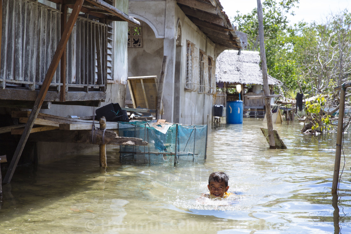 "Batasan Island in the Danajon Bank faces sea-level rise" stock image