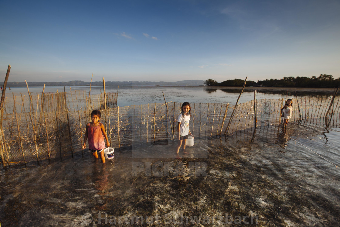 "Batasan Island in the Danajon Bank faces sea-level rise" stock image