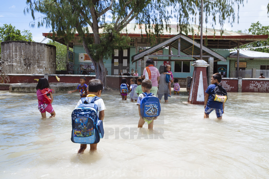 "Batasan Island in the Danajon Bank faces sea-level rise" stock image