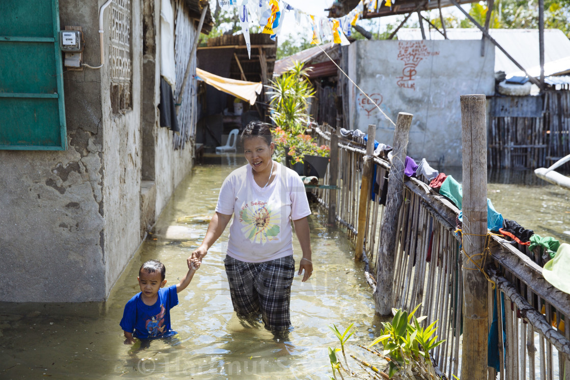 "Batasan Island in the Danajon Bank faces sea-level rise" stock image