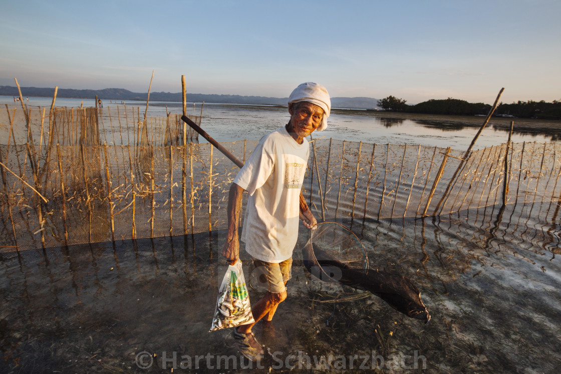 "Batasan Island in the Danajon Bank faces sea-level rise" stock image