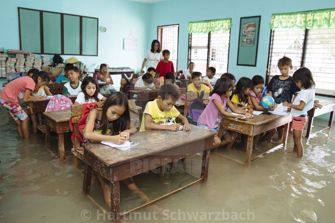 "Batasan Island in the Danajon Bank faces sea-level rise" stock image