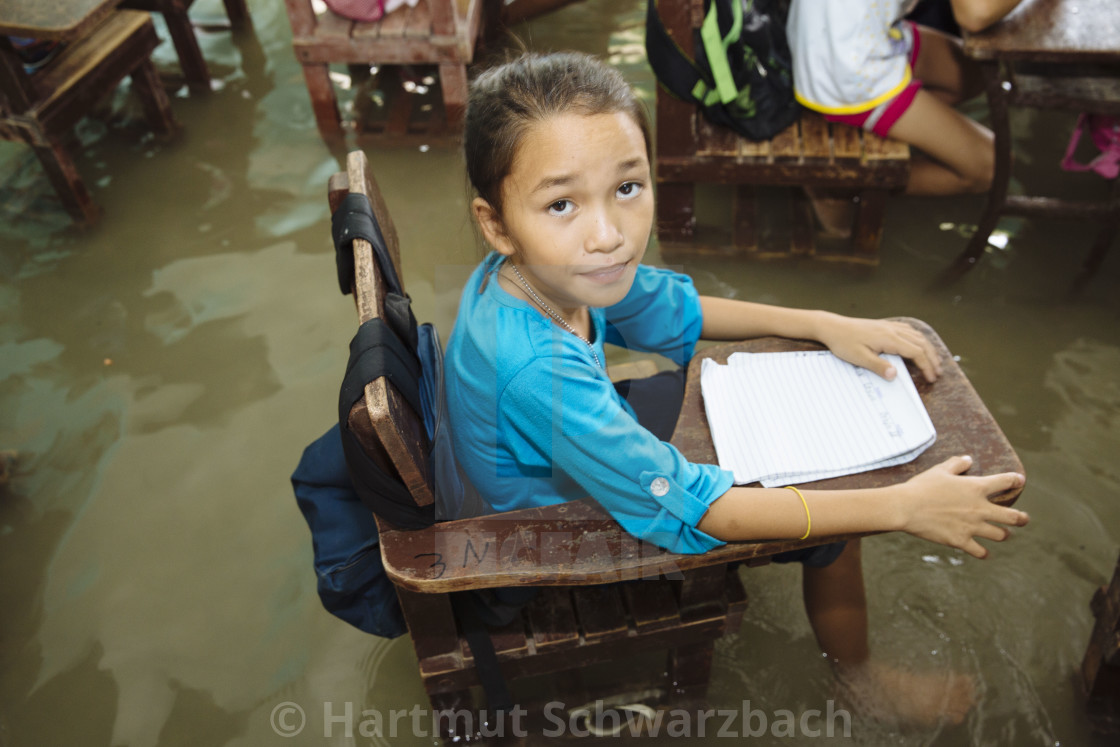 "Batasan Island in the Danajon Bank faces sea-level rise" stock image