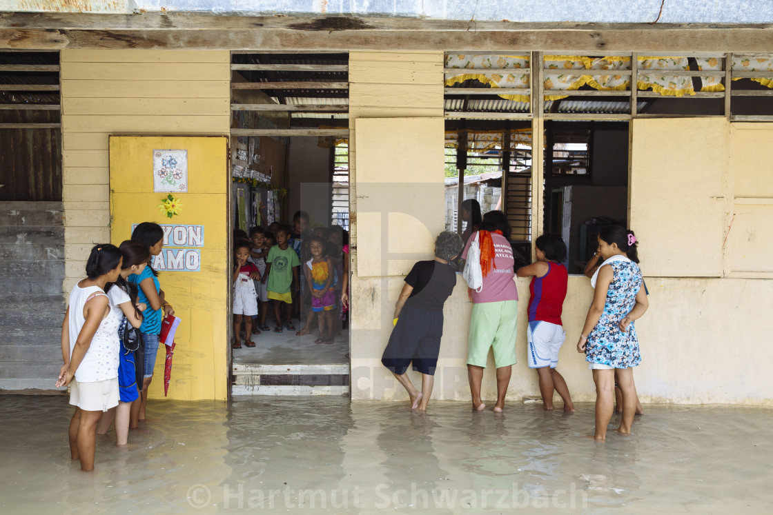 "Batasan Island in the Danajon Bank faces sea-level rise" stock image