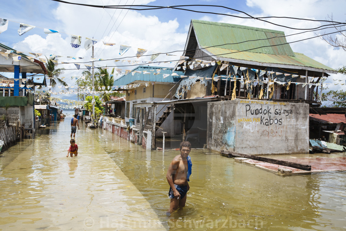 "Batasan Island in the Danajon Bank faces sea-level rise" stock image