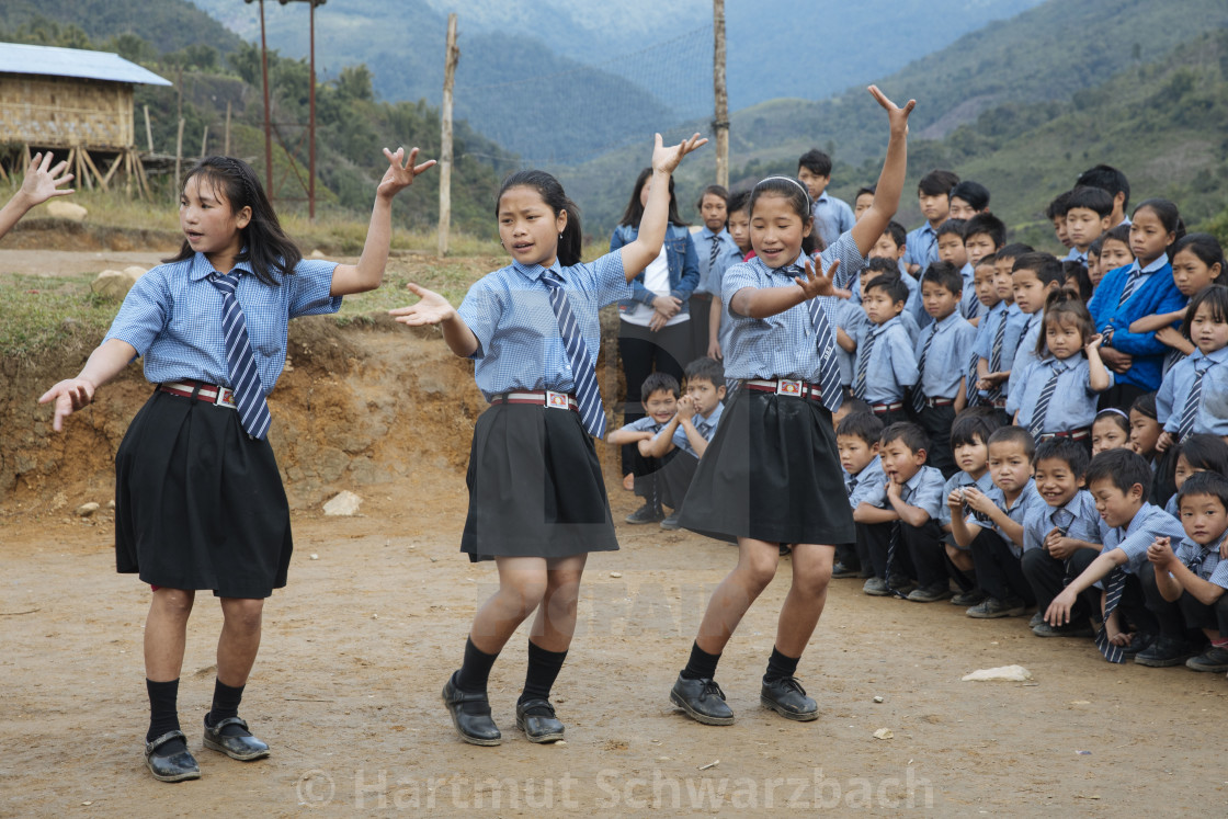 "Catholic School in Arunachal Pradesh India" stock image