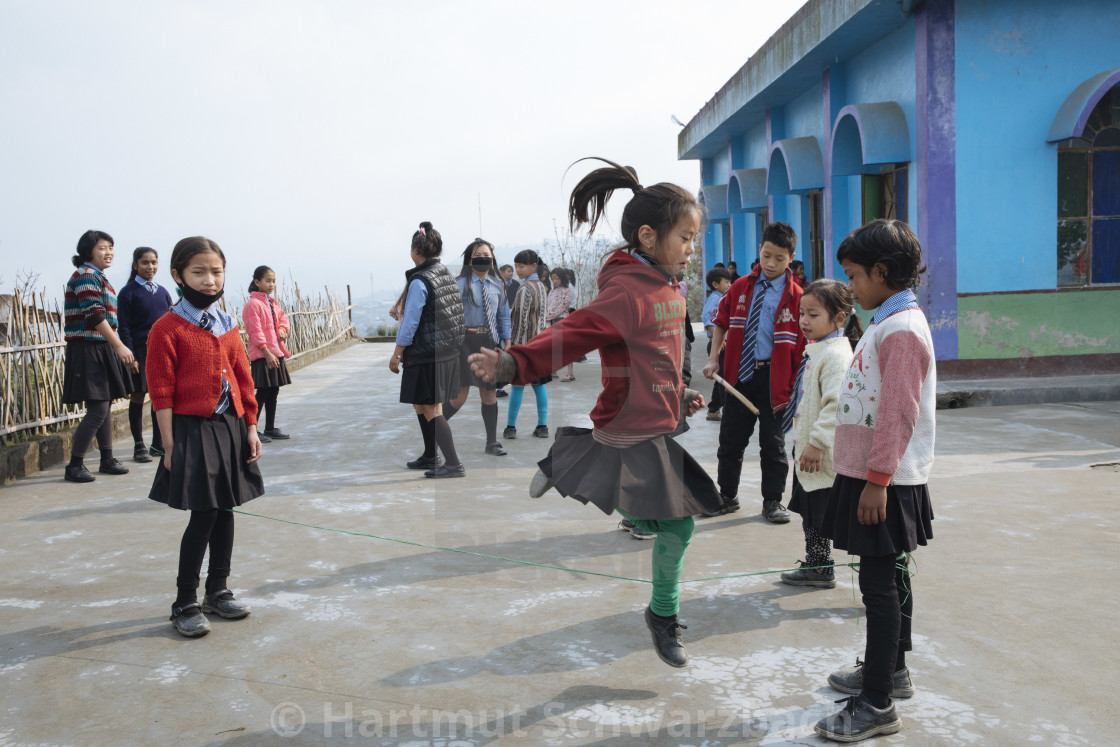 "Catholic School in Arunachal Pradesh India" stock image