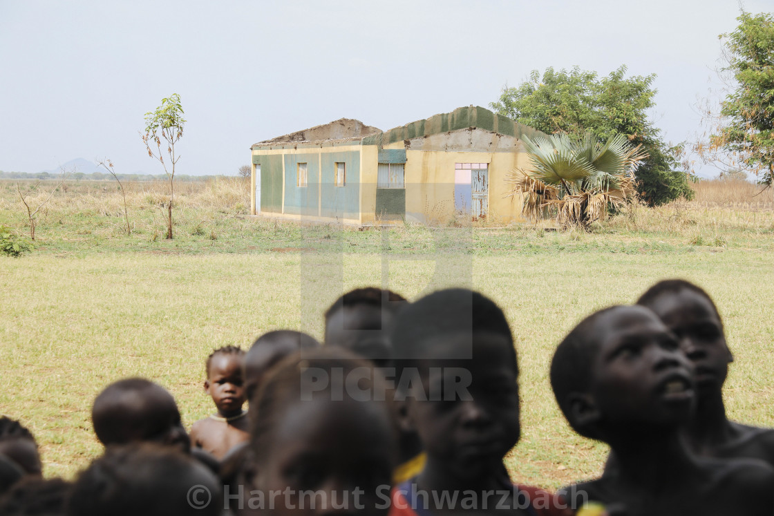 "Destroyed School in Gambella Ethiopia" stock image