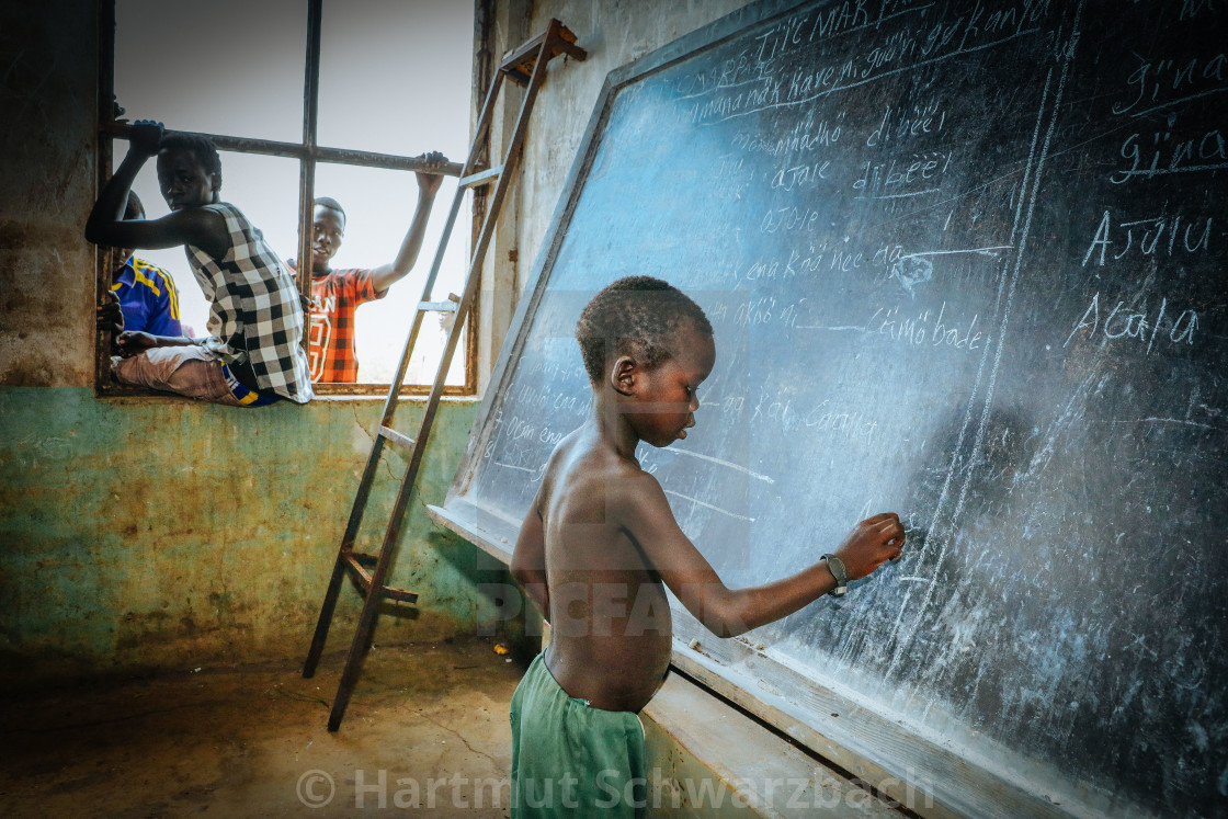 "Destroyed School in Gambella Ethiopia" stock image