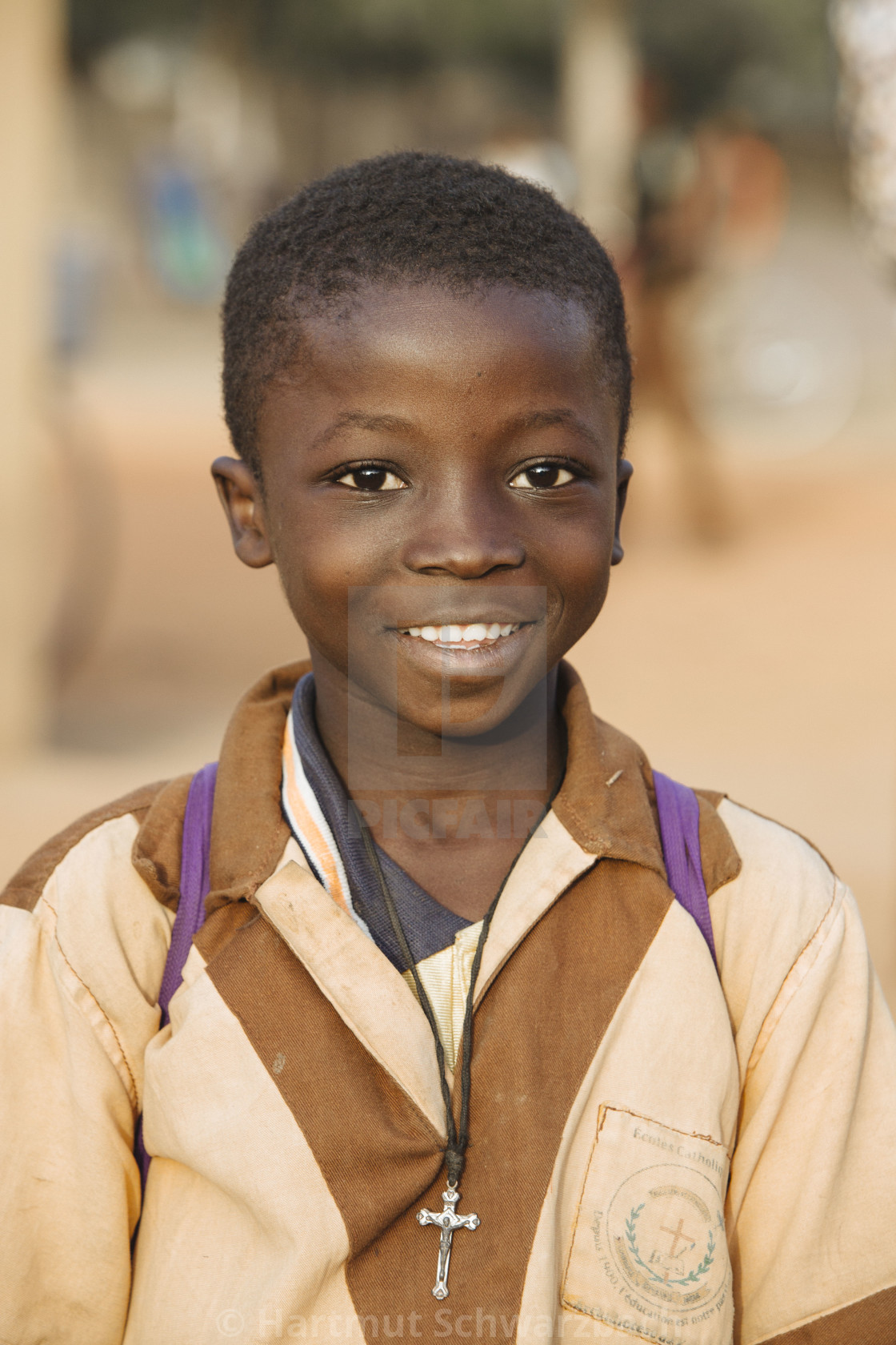 "Catholic School in Burkina Faso" stock image