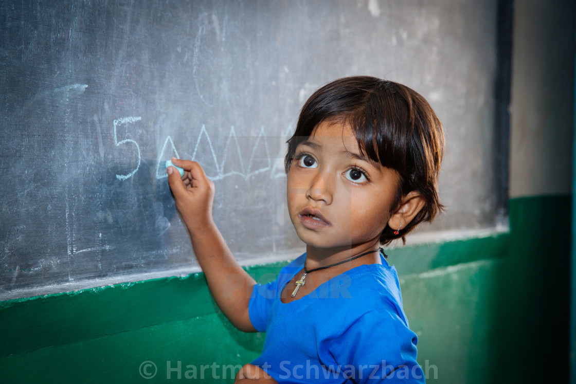 "Very basic Rural Village School" stock image