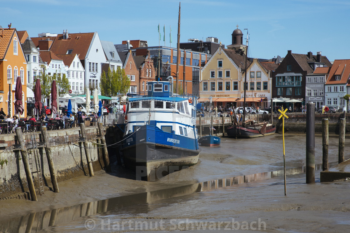 "Husumer Hafen" stock image