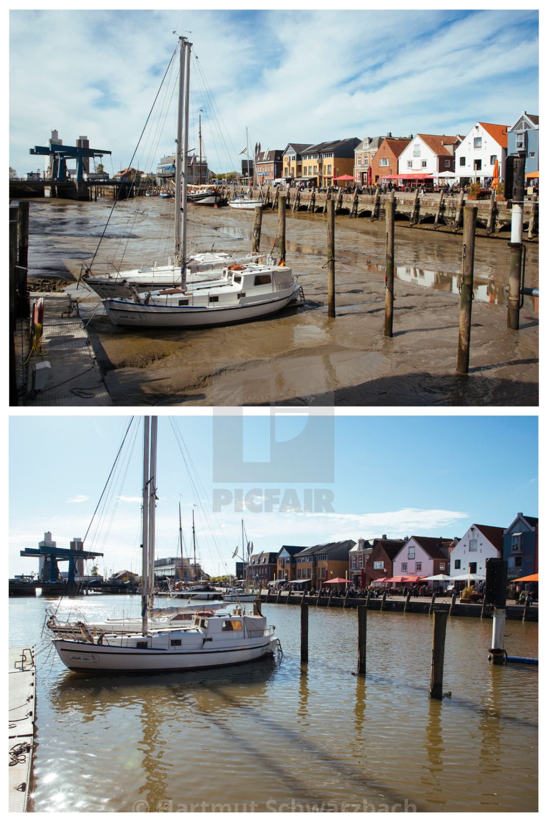 "Husumer Hafen" stock image