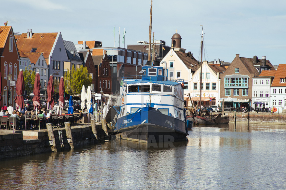 "Husumer Hafen" stock image