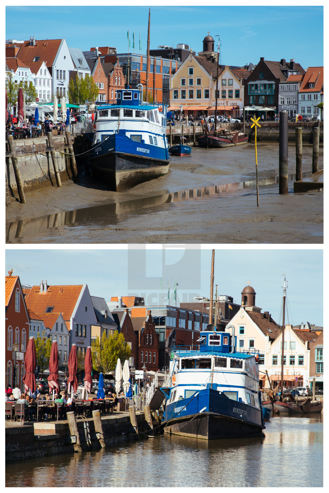 "Husumer Hafen" stock image