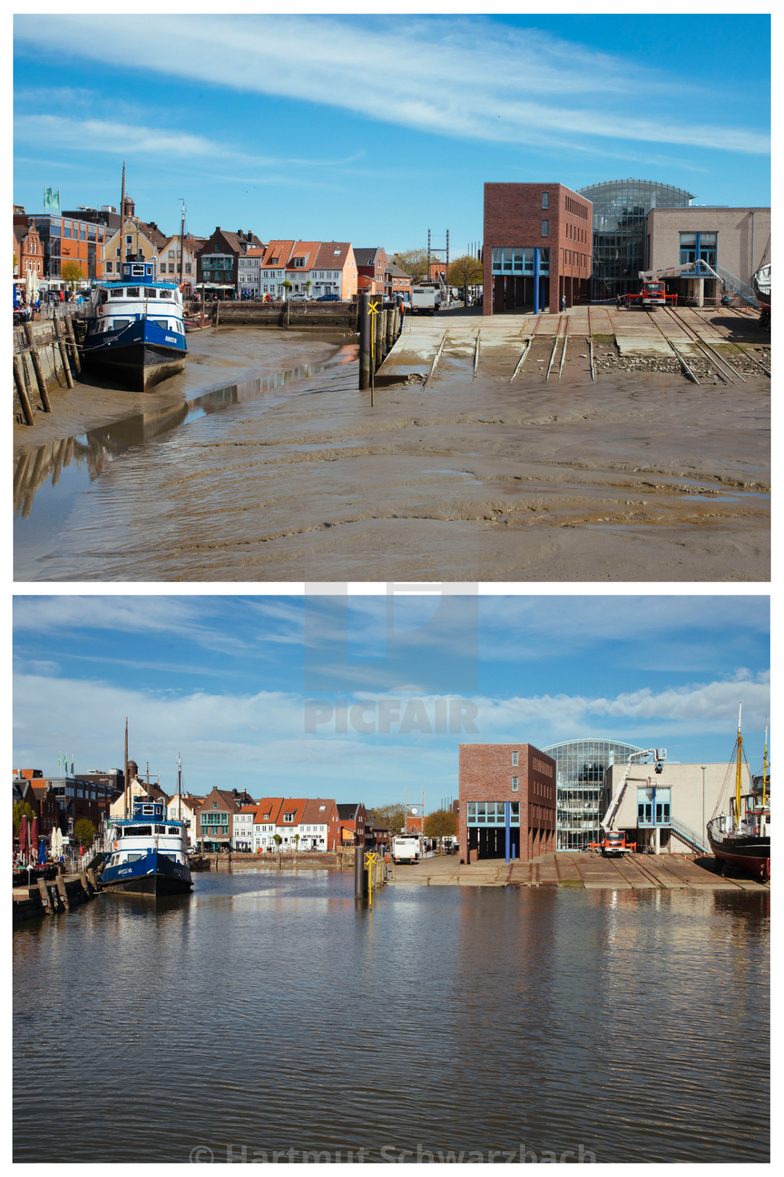 "Husumer Hafen" stock image