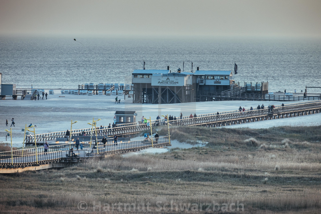 "Seebad St Peter Ording" stock image