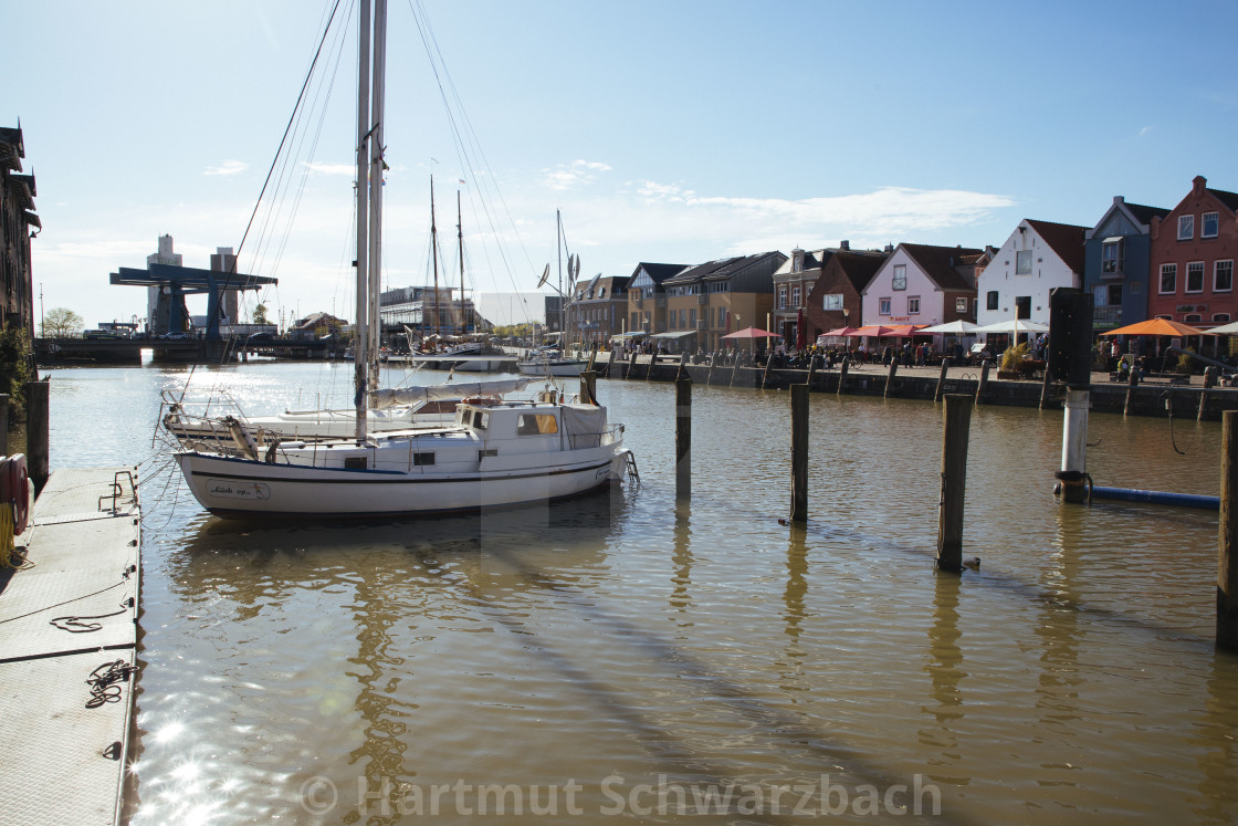 "Husumer Hafen" stock image