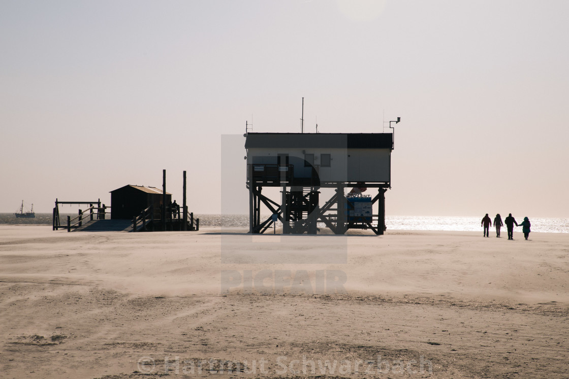 "Seebad St Peter Ording" stock image