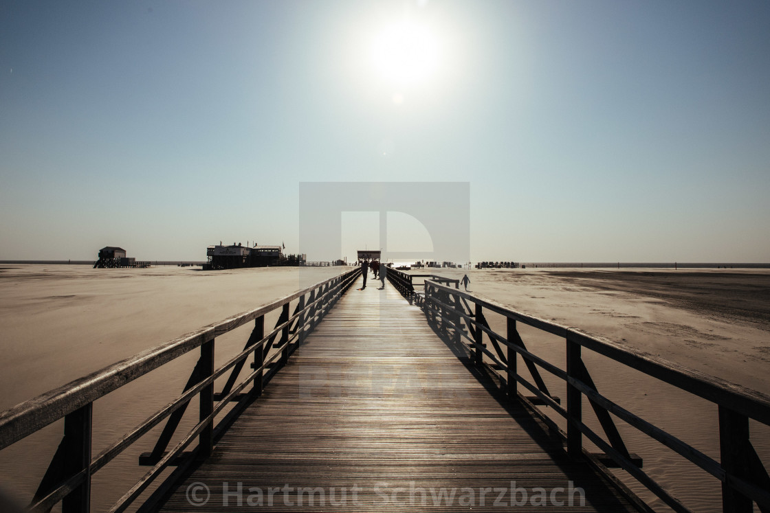 "Seebad St Peter Ording" stock image