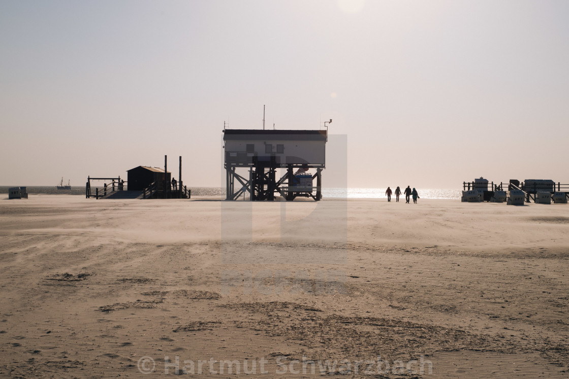 "Seebad St Peter Ording" stock image