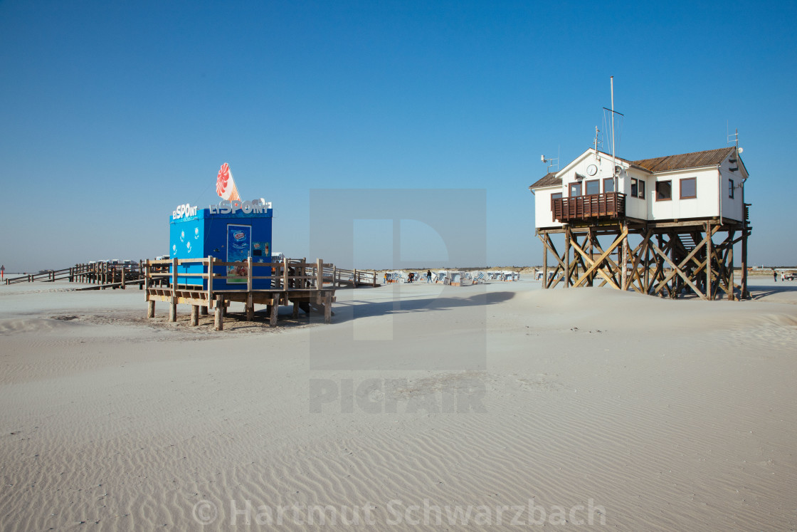 "Seebad St Peter Ording" stock image