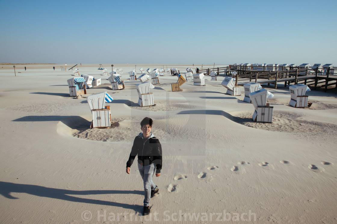 "Seebad St Peter Ording" stock image