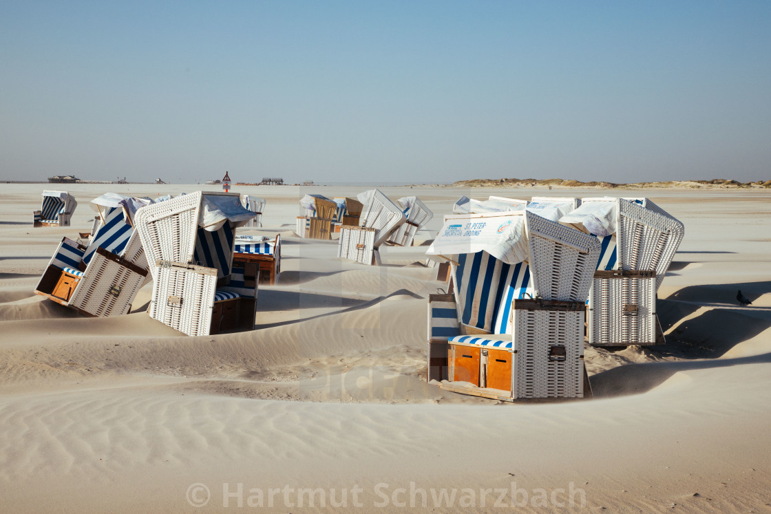 "Seebad St Peter Ording" stock image