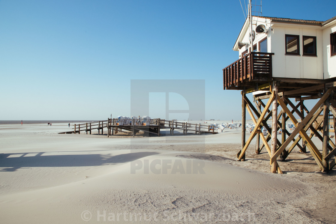 "Seebad St Peter Ording" stock image