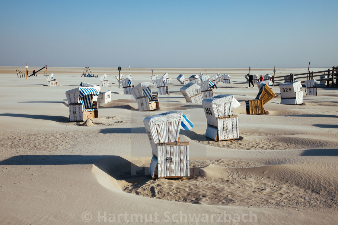 "Seebad St Peter Ording" stock image