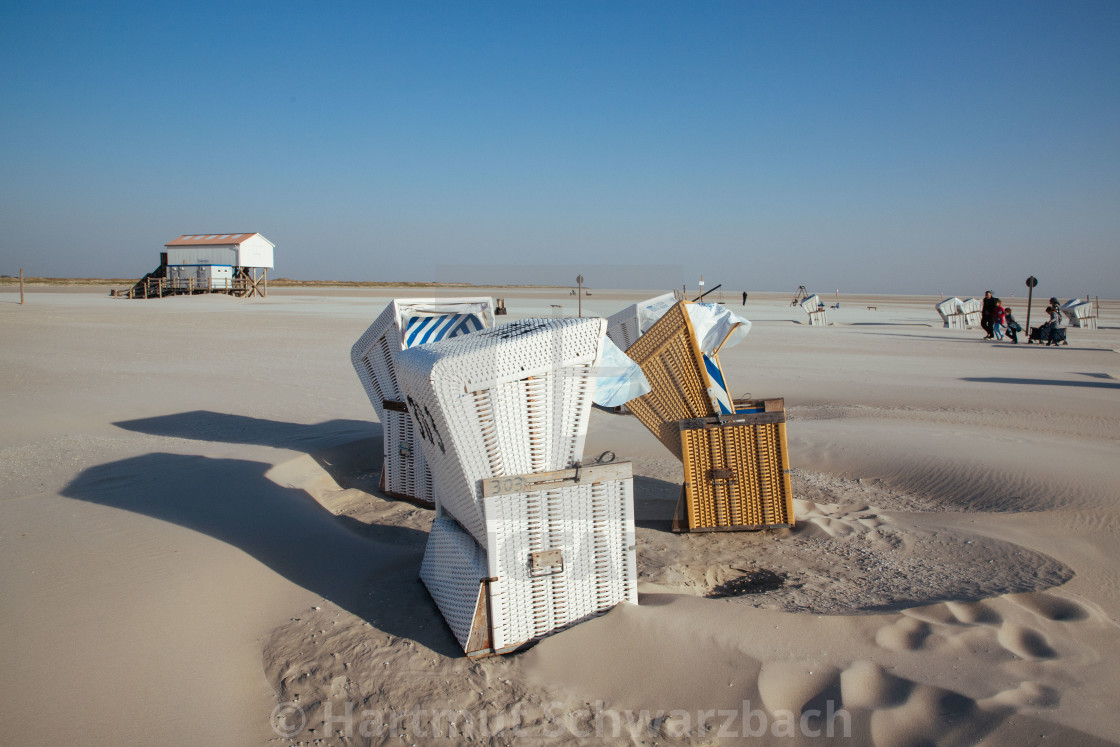 "Seebad St Peter Ording" stock image