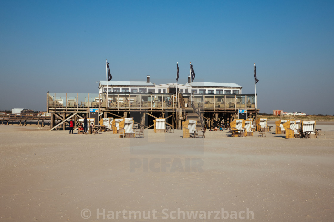 "Seebad St Peter Ording" stock image