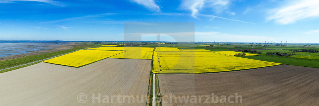 "Drohnenaufnahme Norderfriedrichskoog" stock image