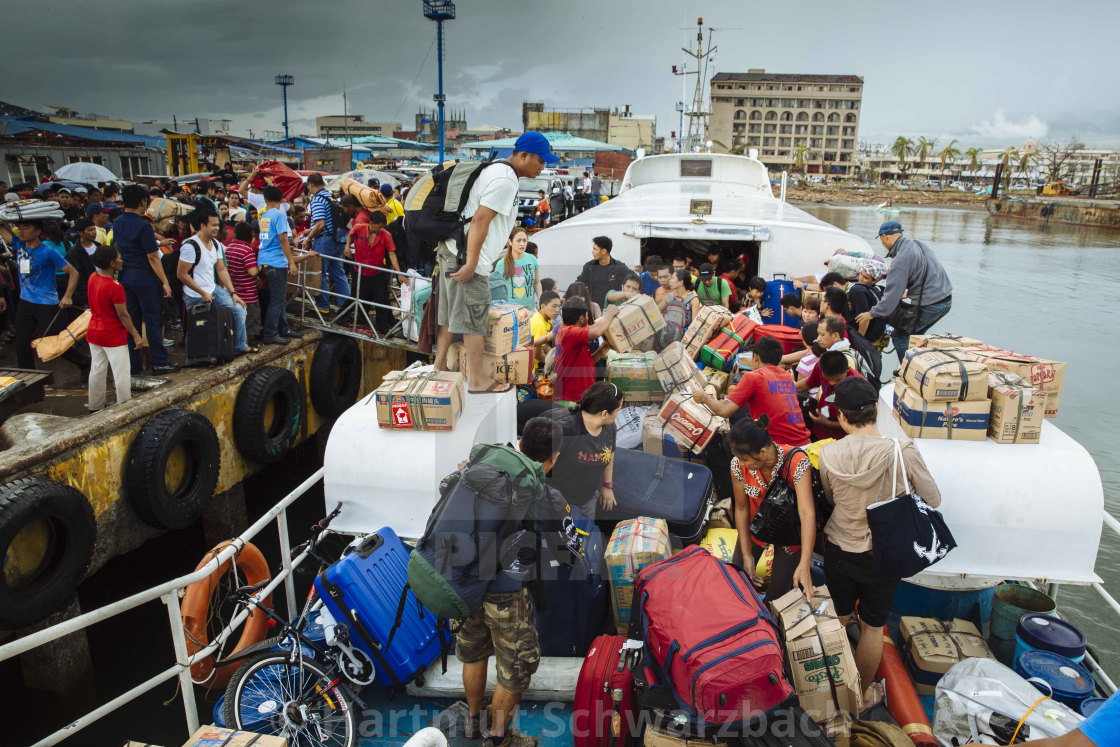 "Supertyphoon Haiyan Yolanda 2013 in Tacloban Leyte Philippines" stock image