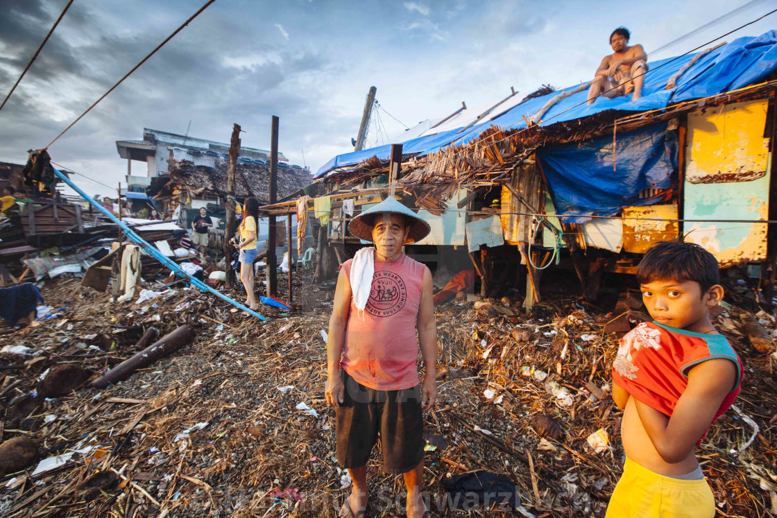 "Supertyphoon Haiyan Yolanda 2013 in Tacloban Leyte Philippines" stock image