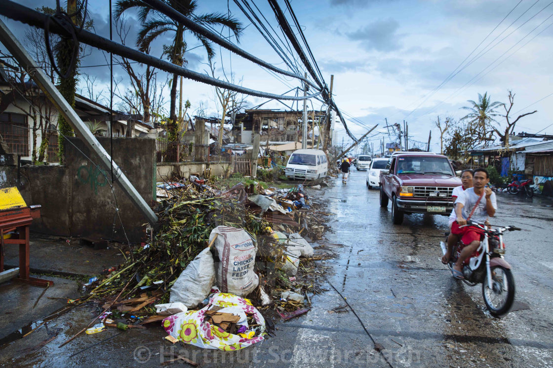 "Supertyphoon Haiyan Yolanda 2013 in Tacloban Leyte Philippines" stock image