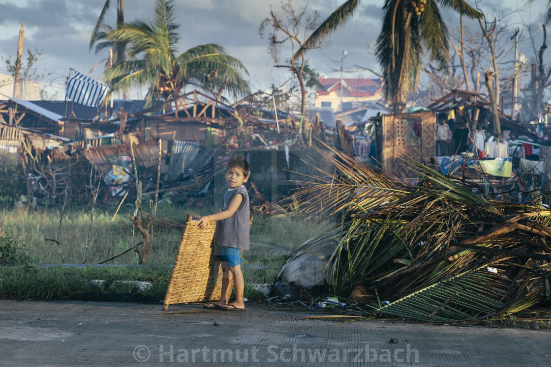 "Supertyphoon Haiyan Yolanda 2013 in Tacloban Leyte Philippines" stock image