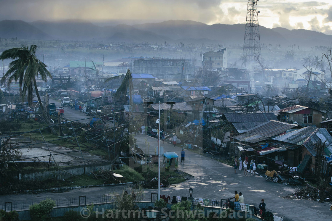 "Supertyphoon Haiyan Yolanda 2013 in Tacloban Leyte Philippines" stock image