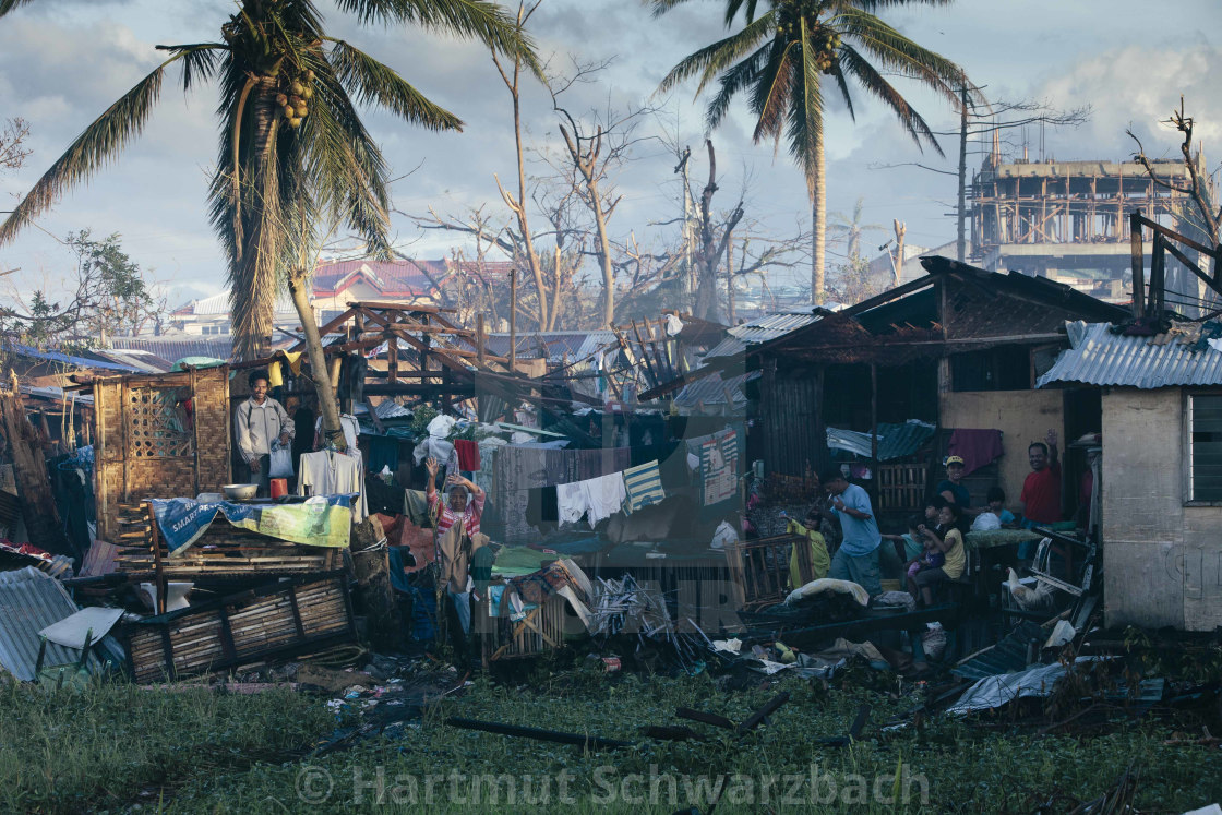 "Supertyphoon Haiyan Yolanda 2013 in Tacloban Leyte Philippines" stock image