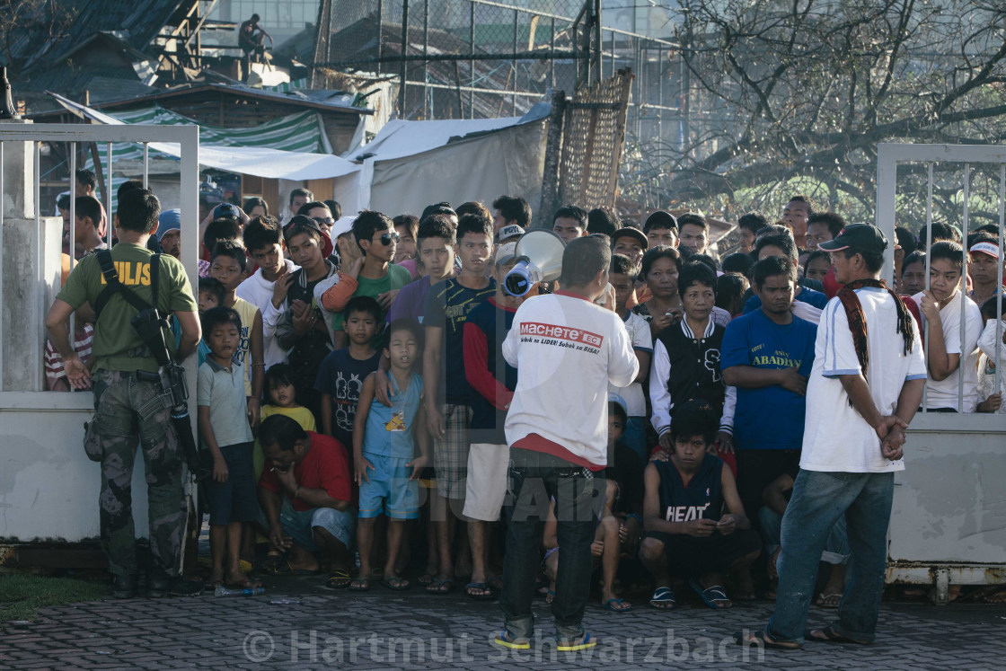 "Supertyphoon Haiyan Yolanda 2013 in Tacloban Leyte Philippines" stock image