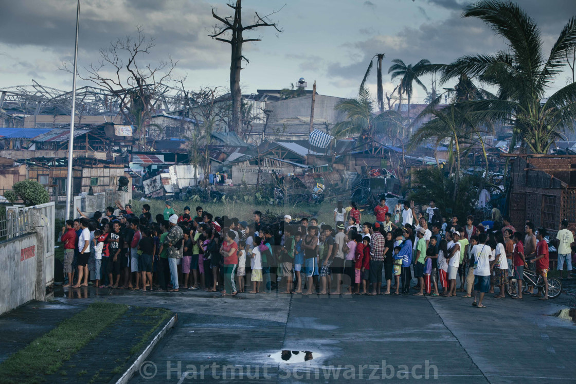 "Supertyphoon Haiyan Yolanda 2013 in Tacloban Leyte Philippines" stock image