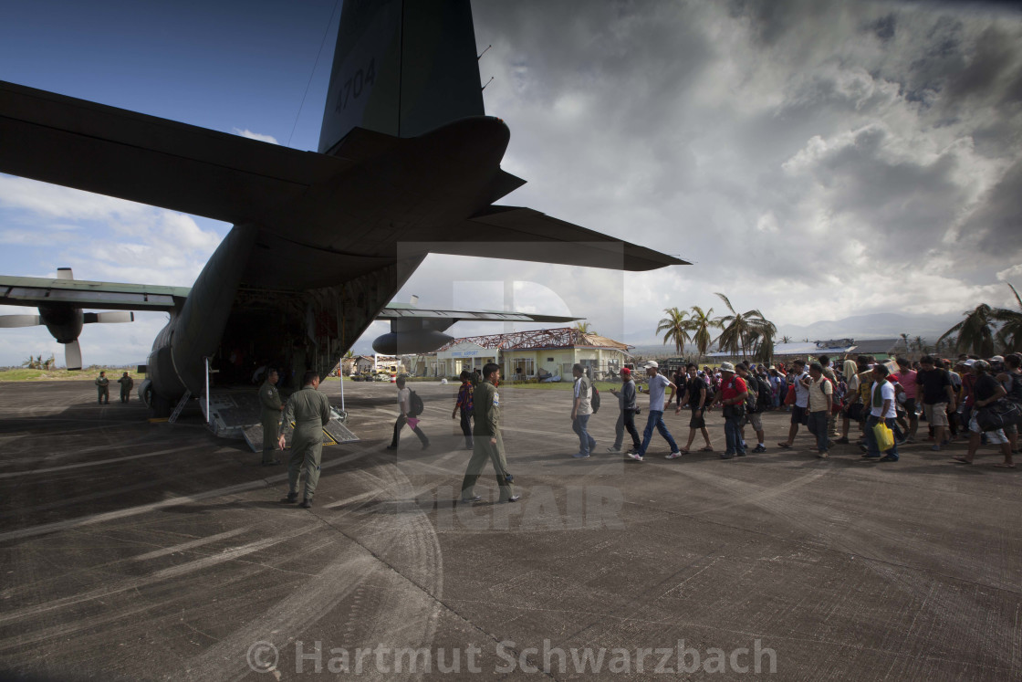 "Supertyphoon Haiyan Yolanda 2013 in Tacloban Leyte Philippines" stock image