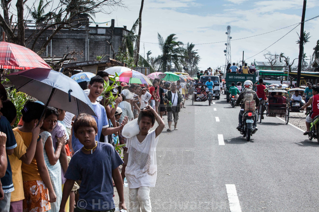 "Supertyphoon Haiyan Yolanda 2013 in Tacloban Leyte Philippines" stock image