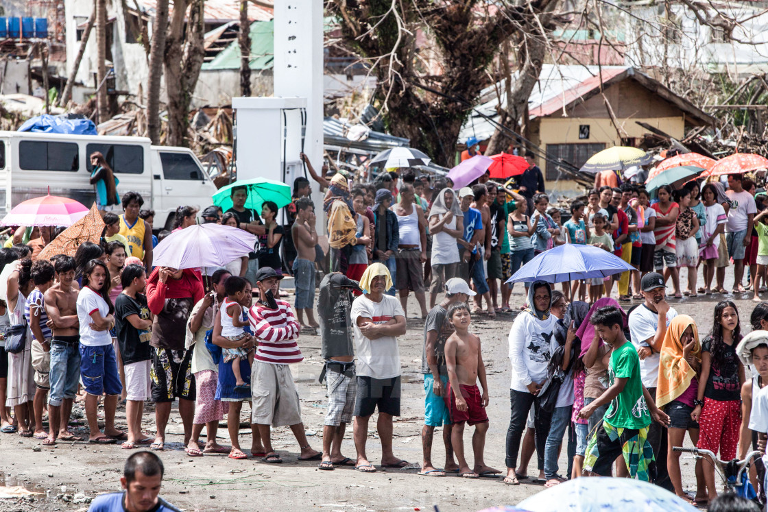 "Supertyphoon Haiyan Yolanda 2013 in Tacloban Leyte Philippines" stock image