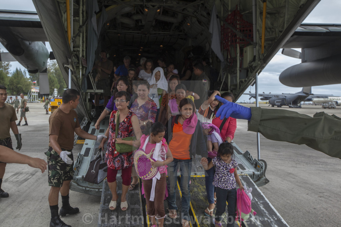 "Supertyphoon Haiyan Yolanda 2013 in Tacloban Leyte Philippines" stock image