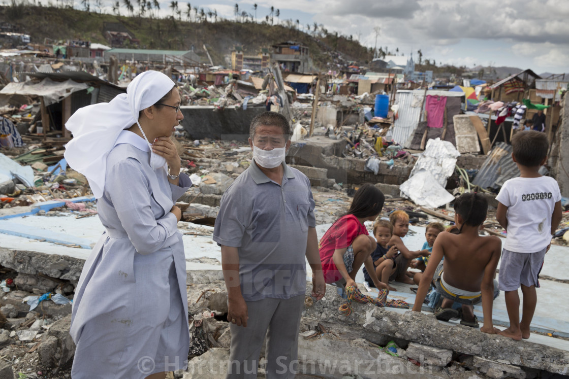 "Supertyphoon Haiyan Yolanda 2013 in Tacloban Leyte Philippines" stock image