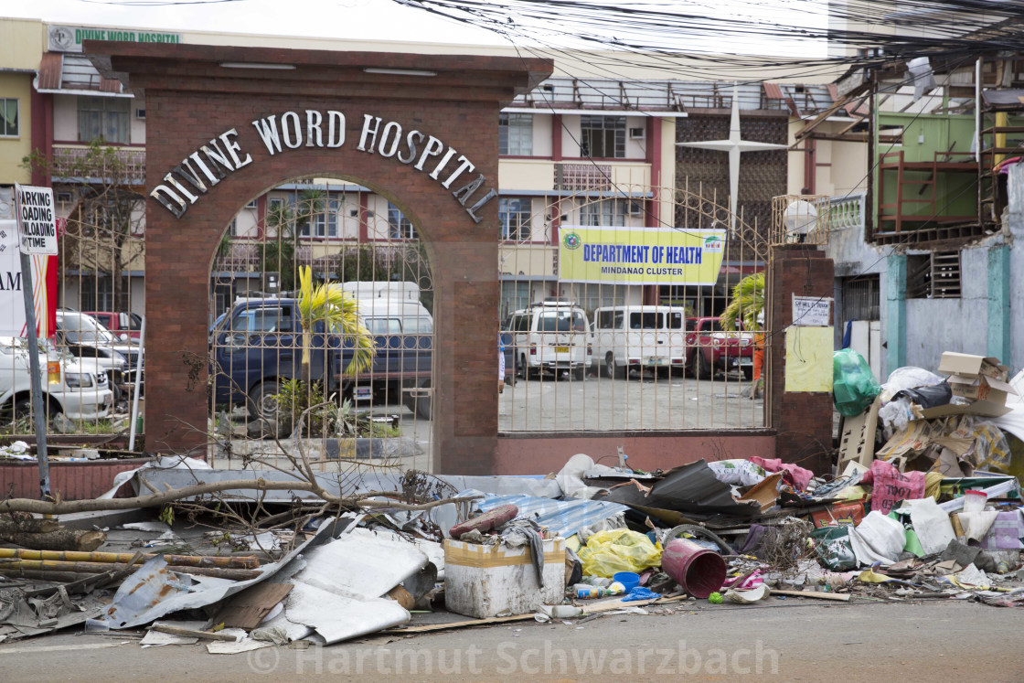 "Supertyphoon Haiyan Yolanda 2013 in Tacloban Leyte Philippines" stock image