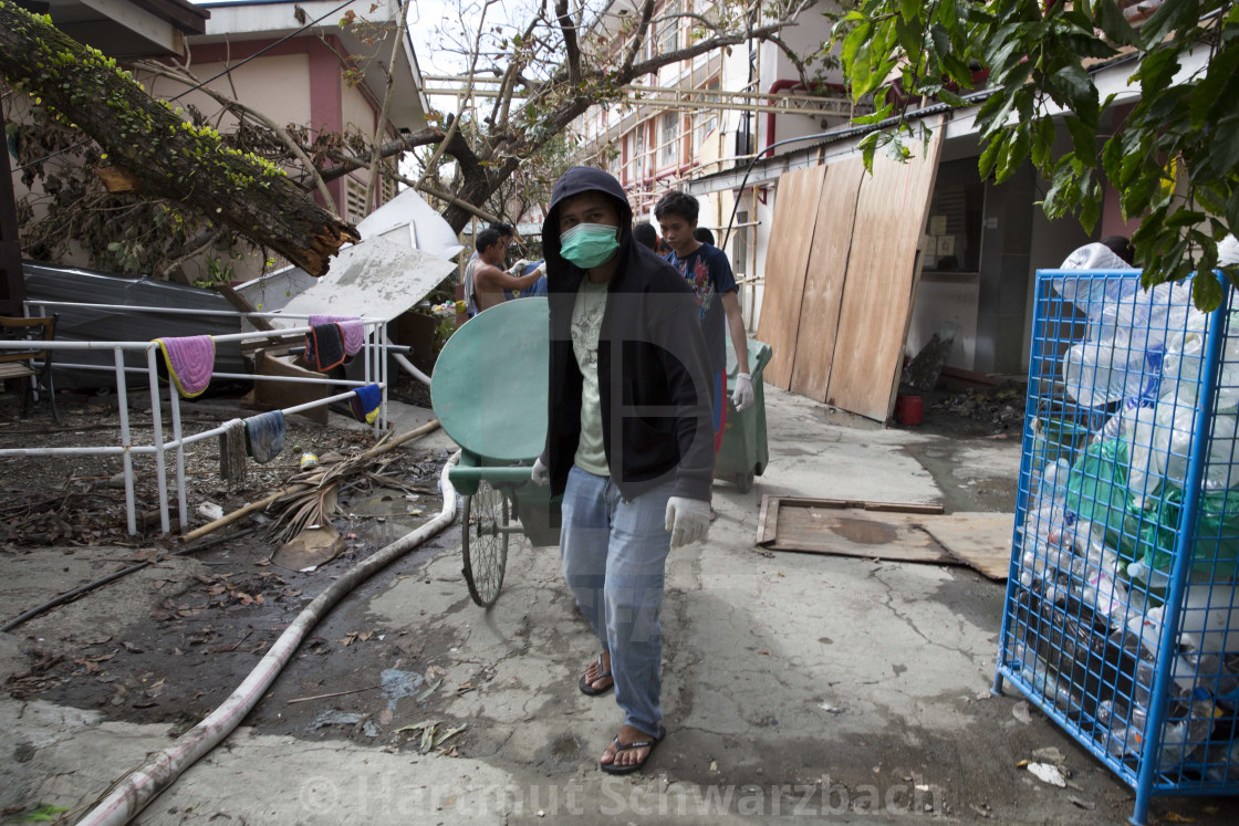 "Supertyphoon Haiyan Yolanda 2013 in Tacloban Leyte Philippines" stock image